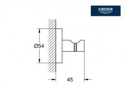 MEDIDAS COLGADOR ESSENTIALS GROHE